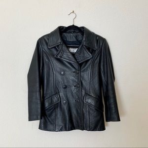 Savannah USA - Black leather jacket, XS